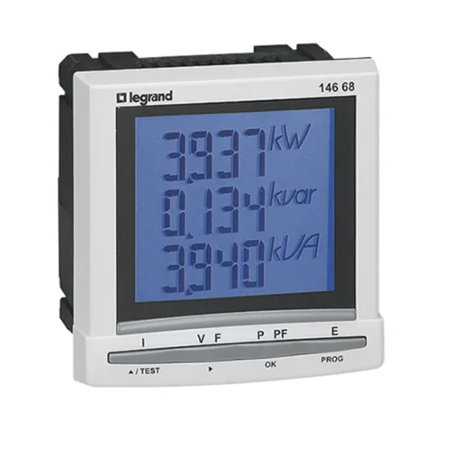Legrand 0 146 68 , LCD Digital Panel Multi-Function Meter, 92mm x 92mm